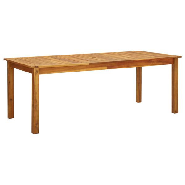 vidaXL Mesa de jard&iacute;n madera maciza de acacia 200x90x74 cm
