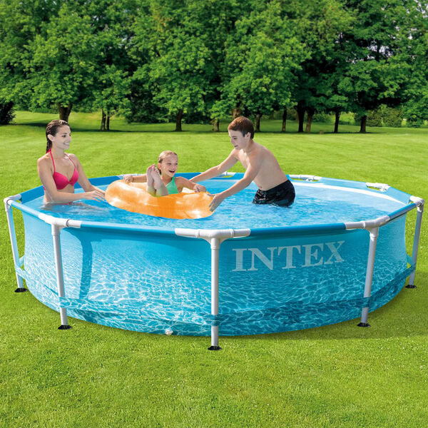 Intex Beachsidede Piscina con estructura de metal 305x76 cm