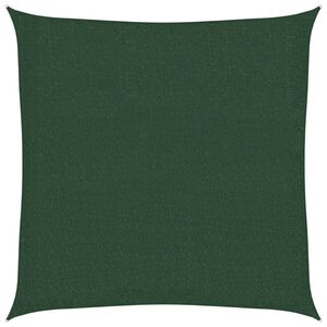 vidaXL Toldo de vela HDPE verde oscuro 160 g/m&sup2; 2,5x2,5 m