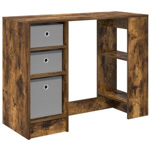 vidaXL Escritorio Roble ahumado 100 x 40 x 75 cm Madera de ingenier&iacute;a