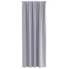 vidaXL Cortinas Opacas con Anillas 2 pcs Gris Metalizado 245 x 140 cm