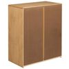 vidaXL Cajonera SAUDA madera maciza de pino color roble 76,5x39x91 cm