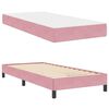 vidaXL Cama tipo Box Spring con colch&oacute;n Rosa 90 x 210 cm tela