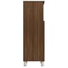 vidaXL Armario de baño madera contrachapada roble marrón 30x30x95 cm