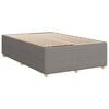 vidaXL Cama box spring con colch&oacute;n tela gris taupe 120x190 cm