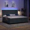 vidaXL Cama tipo Box Spring Gris oscuro 200 x 200 cm Terciopelo