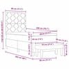 vidaXL Cama tipo Box Spring con cabecera Gris Claro 80 x 200 cm tela