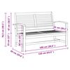 vidaXL Banco 2 pcs Marr&oacute;n Madera de teca maciza