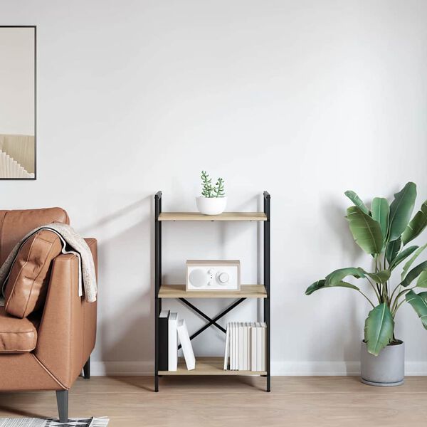 vidaXL Estante de libros Roble Sonoma 56 x 34 x 96 cm