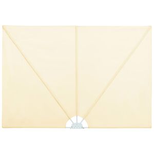 vidaXL Toldo lateral plegable terraza color crema 240x160 cm