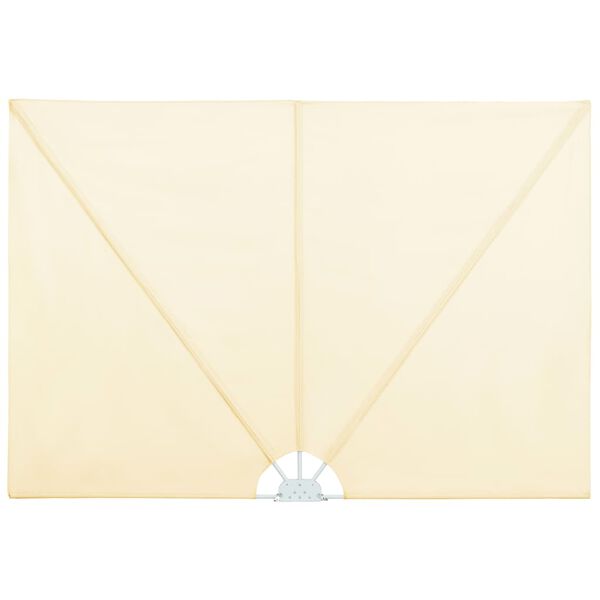 vidaXL Toldo lateral plegable terraza color crema 240x160 cm
