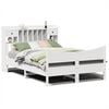 vidaXL Estructura de cama sin colch&oacute;n madera maciza de pino 160x200 cm
