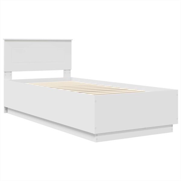 vidaXL Estructura de cama 90 x 200 cm Madera de Ingenier&iacute;a