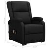 vidaXL Sill&oacute;n elevable cuero sint&eacute;tico negro