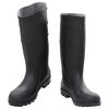vidaXL Botas de agua negro n&uacute;mero 45 PVC