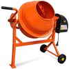 vidaXL Hormigonera el&eacute;ctrica de acero naranja 63 L 220 W