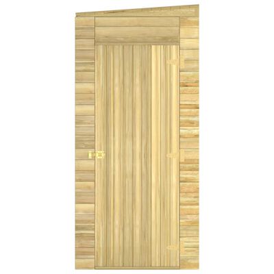 vidaXL Caseta de almacenaje de jardín madera de pino 100x110x218 cm