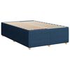vidaXL Cama box spring con colchón tela azul 120x200 cm
