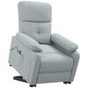 vidaXL Sill&oacute;n elevable tela gris claro