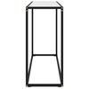 vidaXL Mesa consola vidrio templado blanco 100x35x75 cm