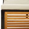 vidaXL Set de sofás de jardín con cojines 6 pzas madera maciza acacia