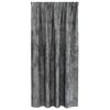 vidaXL Cortinas de Terciopelo 2 pcs Gris 175 x 140 cm Terciopelo