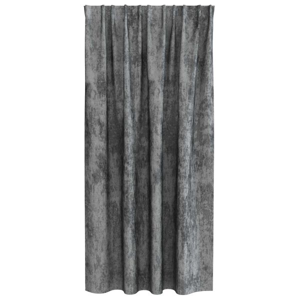 vidaXL Cortinas de Terciopelo 2 pcs Gris 175 x 140 cm Terciopelo