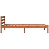vidaXL Estructura de cama sin colch&oacute;n madera maciza marr&oacute;n 75x190 cm