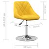 vidaXL Sillas de comedor giratorias 6 uds terciopelo amarillo mostaza