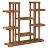 vidaXL Soporte de plantas Natural 123 x 25 x 114,5 cm