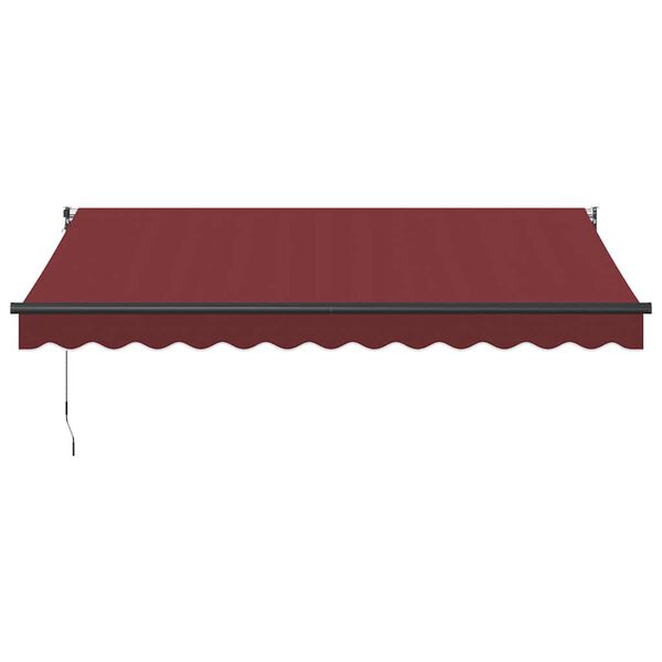 vidaXL Toldo retr&aacute;ctil autom&aacute;tico burdeos 350x250 cm