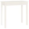 vidaXL Mesa consola de madera maciza de pino blanco 80x40x75 cm