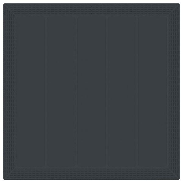 vidaXL Conjunto de Comedor de Jard&iacute;n 5 pcs Antracita Polipropileno