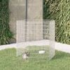 vidaXL Recinto animales corral 6 paneles hierro galvanizado 54x100 cm