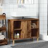 vidaXL Mueble de ba&ntilde;o madera de ingenier&iacute;a envejecida 80x33x60 cm