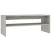 vidaXL Mesa de centro madera contrachapada gris hormig&oacute;n 100x40x40 cm