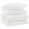 vidaXL Edred&oacute;n de Invierno con almohada 3 uds. Microfibra
