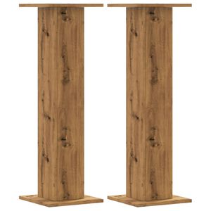 vidaXL Soportes para plantas 2 uds madera roble artisian 30x30x95 cm