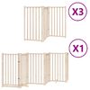 vidaXL Puerta para perros plegable 15 paneles madera de &aacute;lamo 750 cm