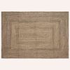 vidaXL Alfombra de &aacute;rea Natural y negro 160 x 230 cm yute