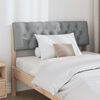 vidaXL Cabecero tapizado Gris Claro 100 cm Madera de pino macizo