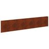 vidaXL Borde de C&eacute;sped 10 pcs 100 x 22 cm Acero Oxidado