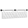 vidaXL Cabecero colgante Blanco Tela
