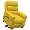 vidaXL Sill&oacute;n de masaje elevable terciopelo amarillo