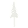 vidaXL Estaca de Jard&iacute;n 20 x 6 cm Acero Blanco