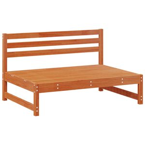 vidaXL Conjunto de Sof&aacute;s de Jard&iacute;n 6 uds. Marr&oacute;n Cera Pino macizo