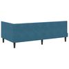 vidaXL Estructura de cama en esquina Azul 90 cm x 200 cm Terciopelo