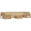 vidaXL Conjunto de sof&aacute;s de exterior 8 uds. y Beige