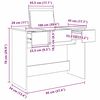vidaXL Mesa Cosm&eacute;tica con caj&oacute;n Madera vieja 100 x 45 x 76 cm