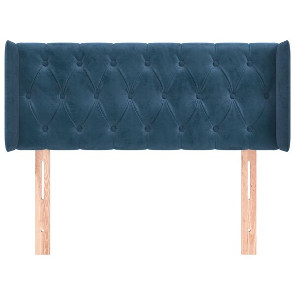 vidaXL Cabecero de terciopelo azul oscuro 93x16x78/88 cm